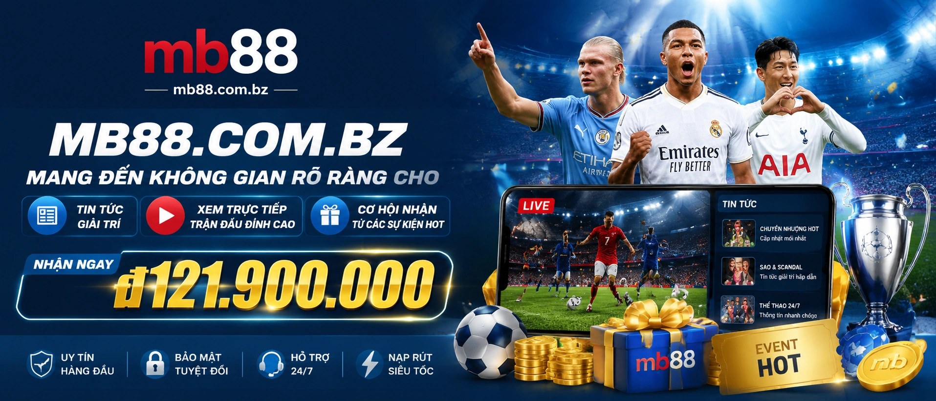 MB88 giao diện trang chủ